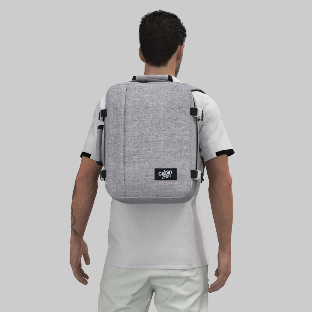 Zaino Classico da Cabina 28L Grigio Ghiaccio