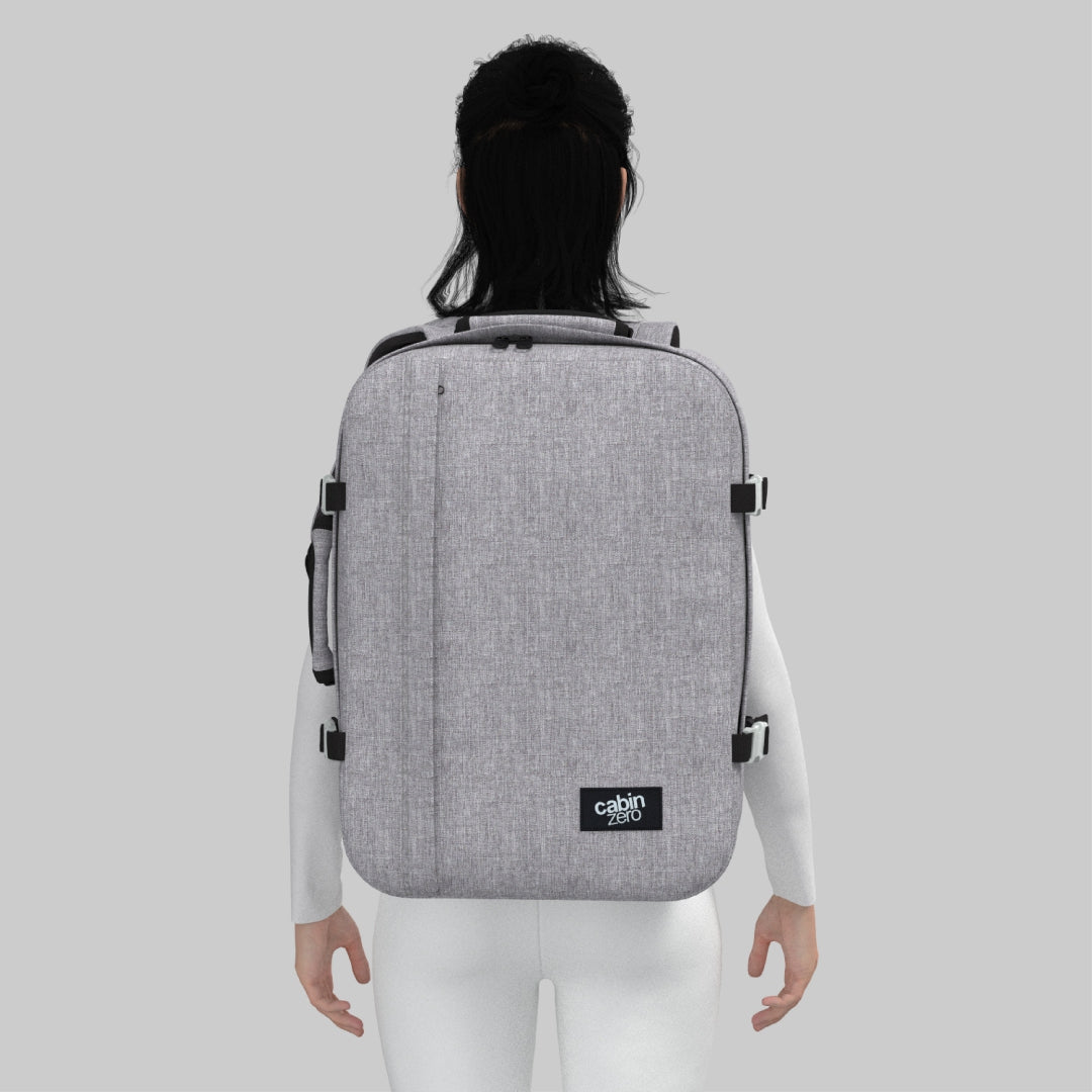 Zaino Classico da Cabina 44L Grigio Ghiaccio