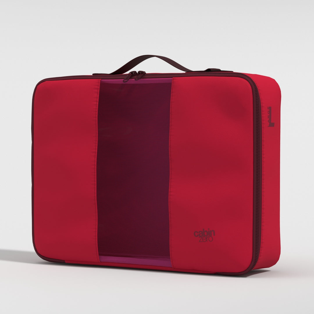 Organizzatori da valigia Lux Packing Cube - Large - 11.5L - Cranberry