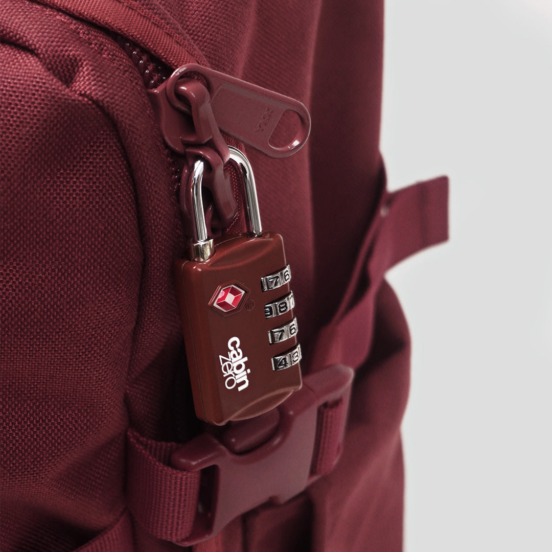 Travel TSA Lock - Sangria Red